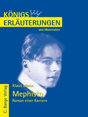 cover image of Mephisto. Roman einer Karriere von Klaus Mann. Textanalyse und Interpretation.